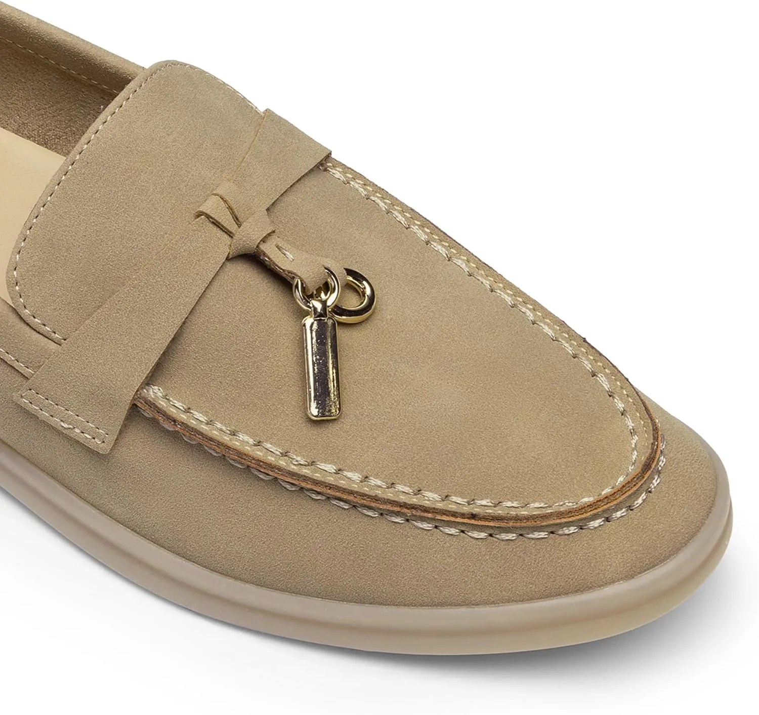 DREAM PAIRS Women's Loafers Suede Loafer Slip-on Comfortable Casual Dressy Business Work Shoes with Arch Support