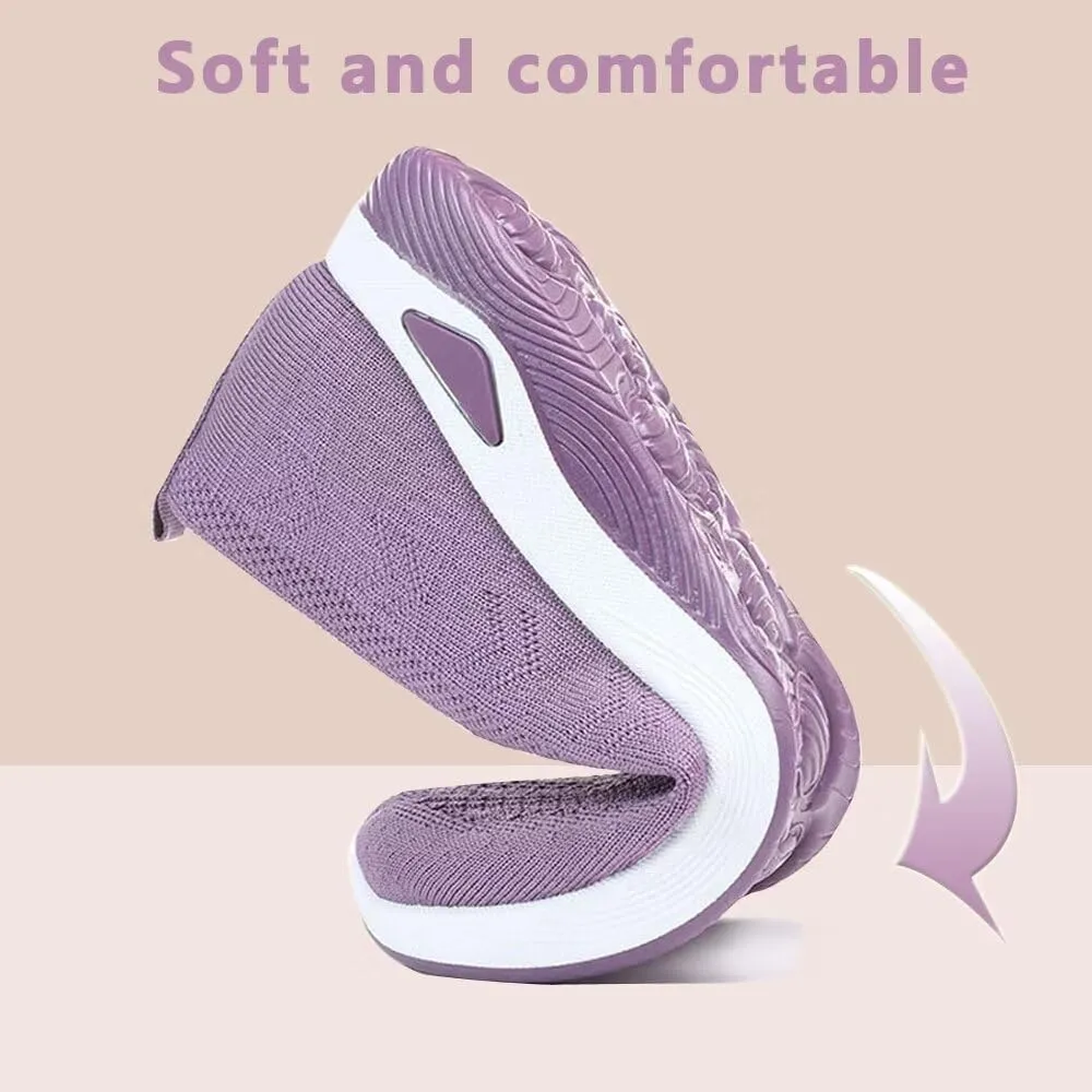 dubuto Women's Walking Shoes 2024 New Wove Breathable Soft Orthopedic Diabetic Comfortable Sneakers for Women Indoor Outdoor Casual Athletic Work Shoes