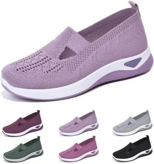 dubuto Women's Walking Shoes 2024 New Wove Breathable Soft Orthopedic Diabetic Comfortable Sneakers for Women Indoor Outdoor Casual Athletic Work Shoes
