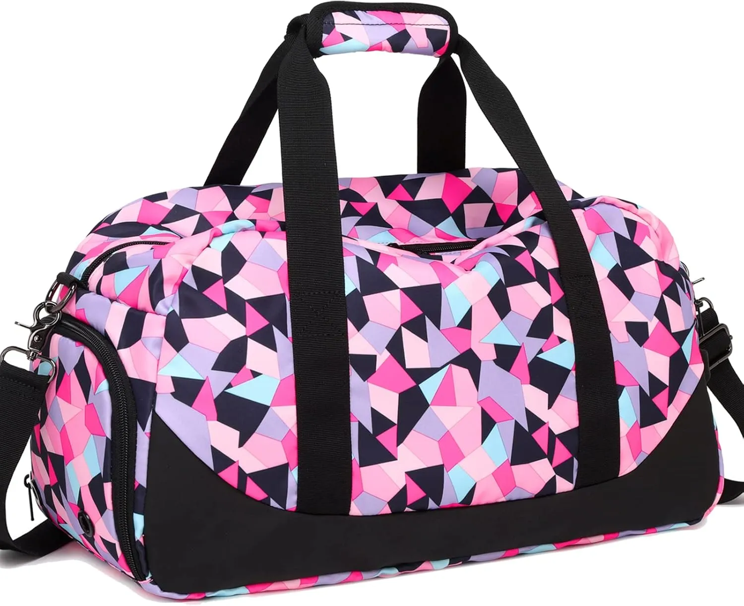 Duffle Bag for Girls Teens Sport Gym Bag Women Weekender Carry On Overnight Bag Workout Duffel with Shoe Compartment and Wet Pocket