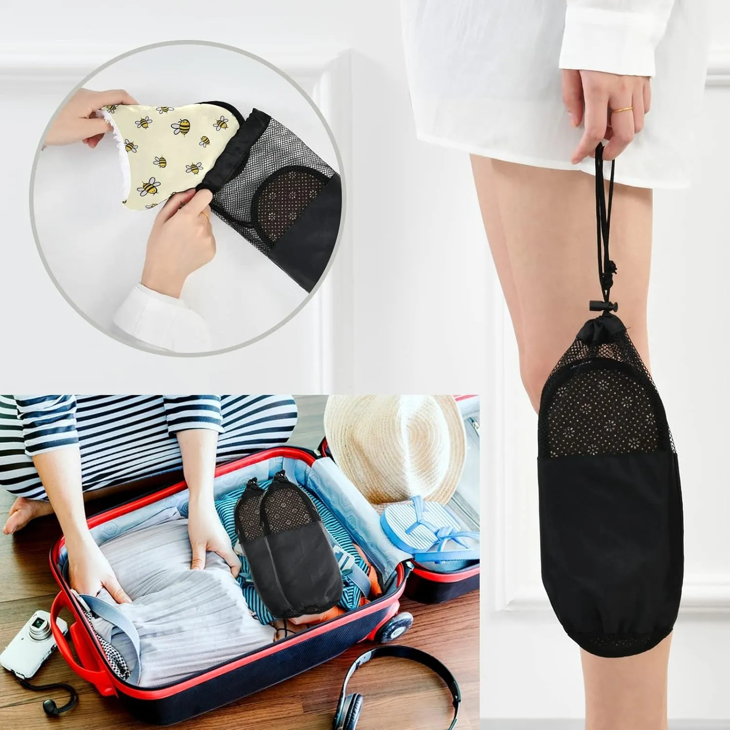 Dussdil Winter Spa Slippers Home House Slippers for Women Men Travel Slipper Soft Memory Foam Slipper Non Slip for Hotel Bedroom Shoes Slippers