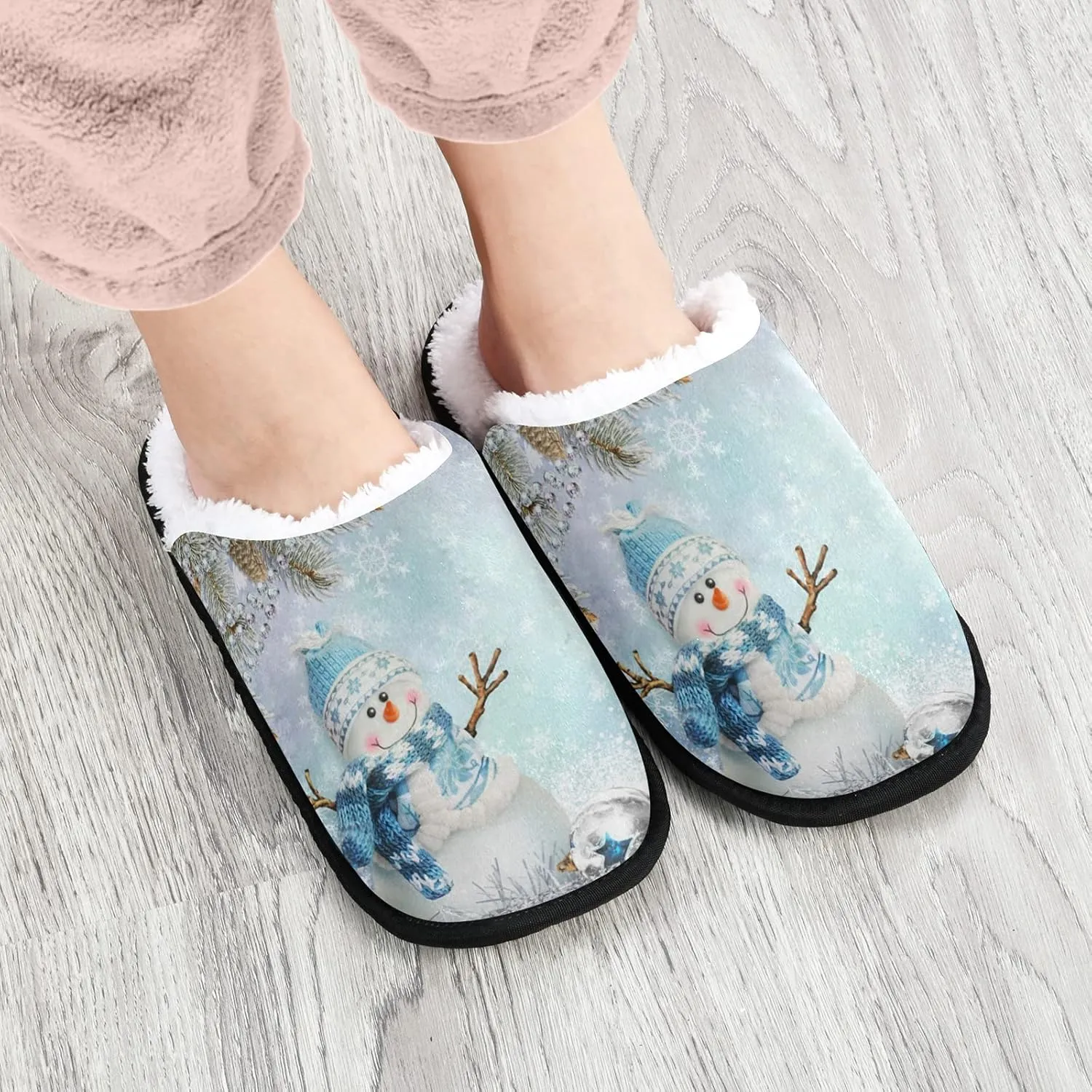 Dussdil Winter Spa Slippers Home House Slippers for Women Men Travel Slipper Soft Memory Foam Slipper Non Slip for Hotel Bedroom Shoes Slippers
