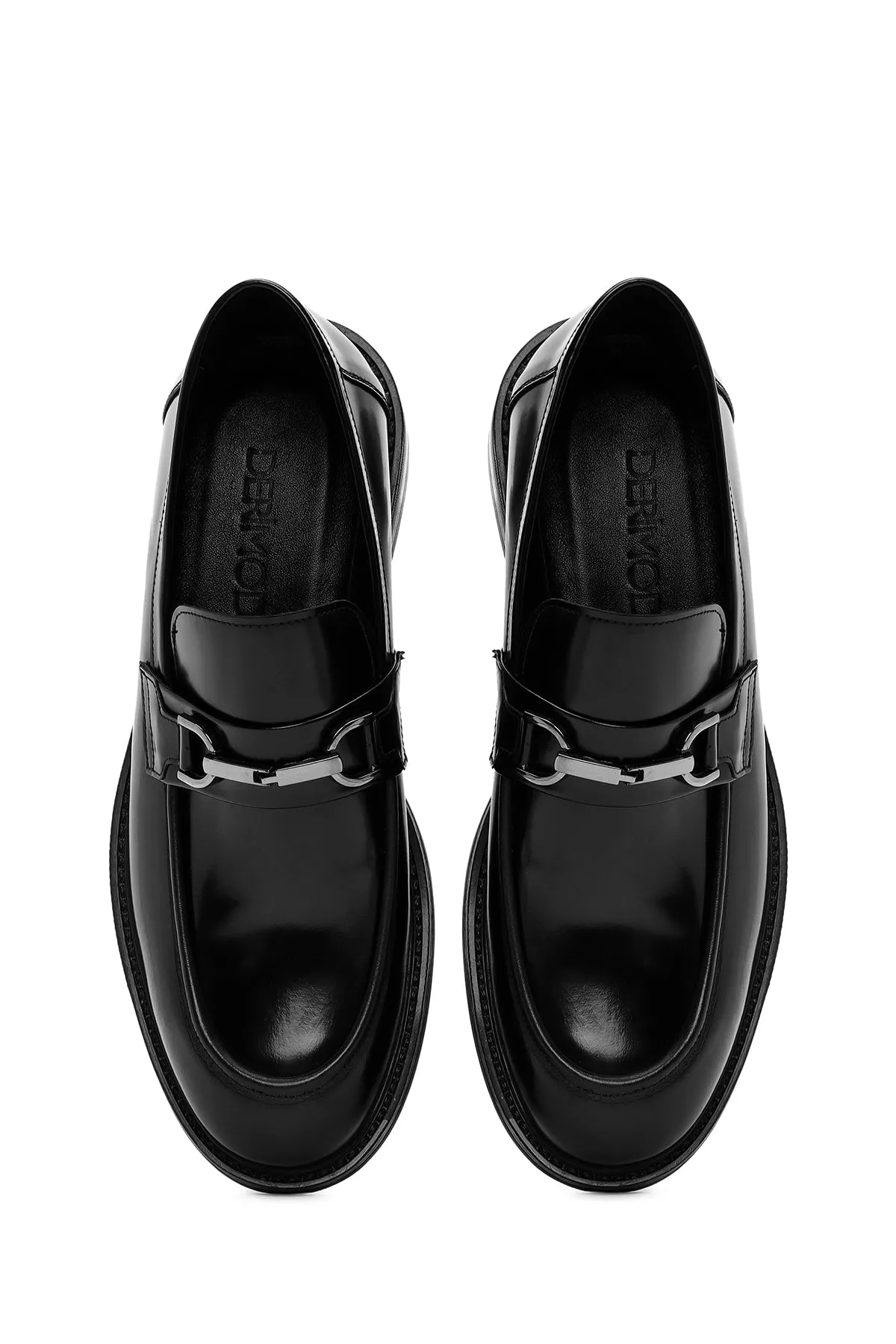 Erkek Siyah Deri Klasik Loafer