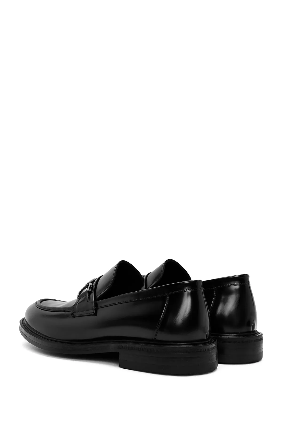 Erkek Siyah Deri Klasik Loafer