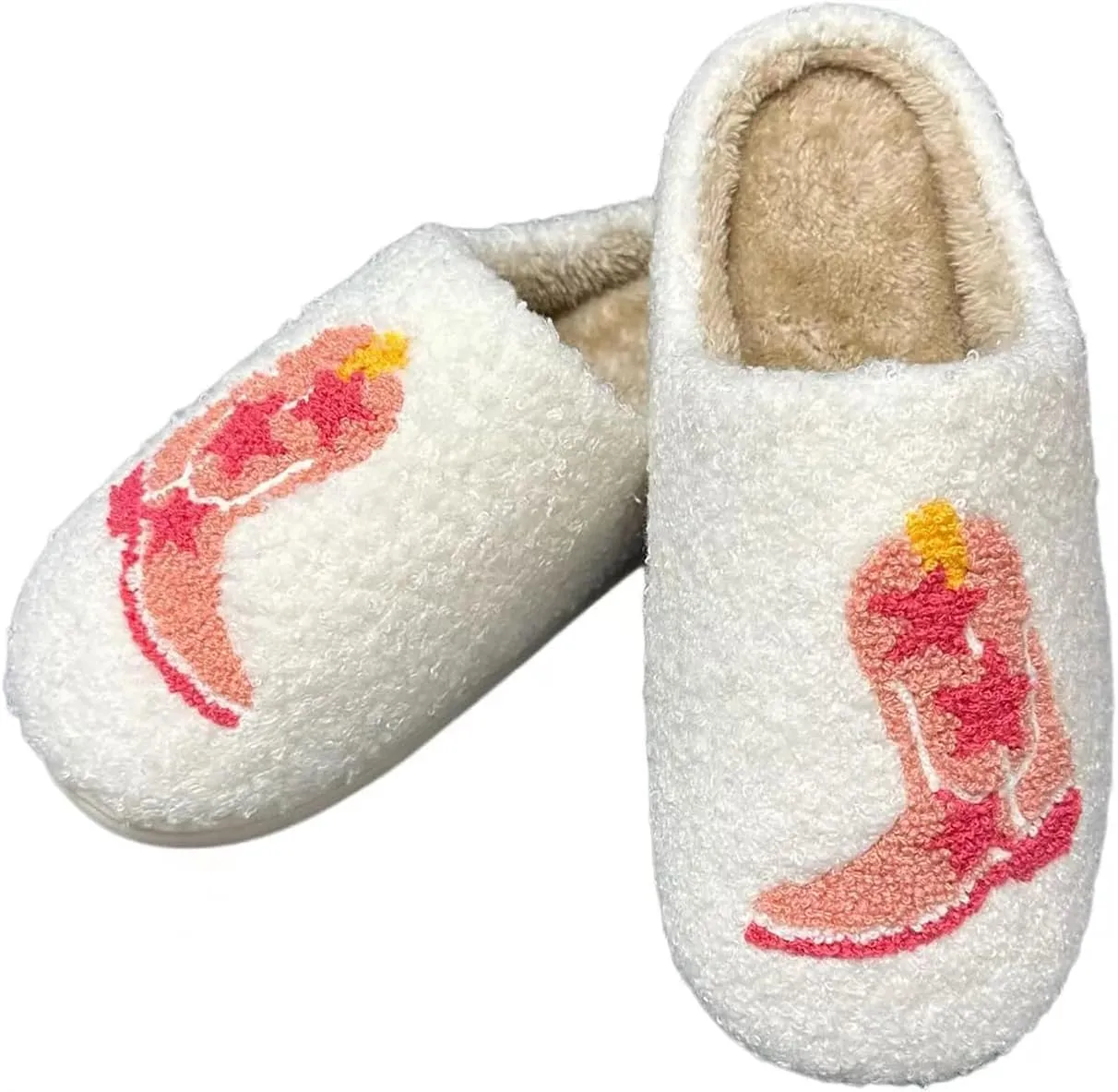 Evil Eyes Slippers For Women Strawberry Slippers Memory Foam Cowboy Cowgirl Hat And Boot Slippers Slip On House Shoes