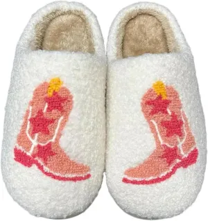 Evil Eyes Slippers For Women Strawberry Slippers Memory Foam Cowboy Cowgirl Hat And Boot Slippers Slip On House Shoes