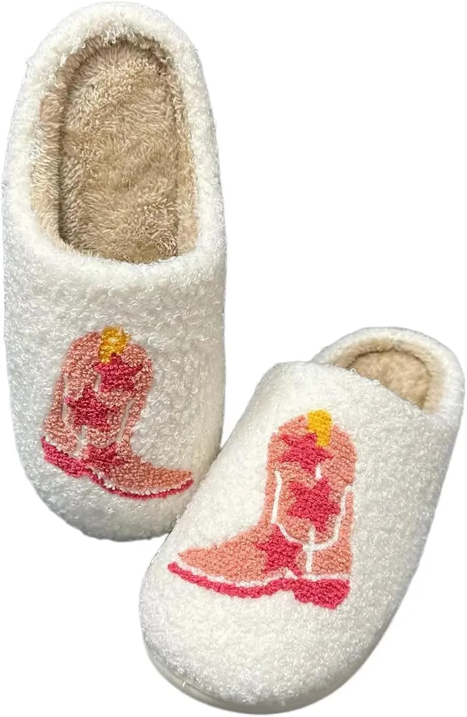 Evil Eyes Slippers For Women Strawberry Slippers Memory Foam Cowboy Cowgirl Hat And Boot Slippers Slip On House Shoes