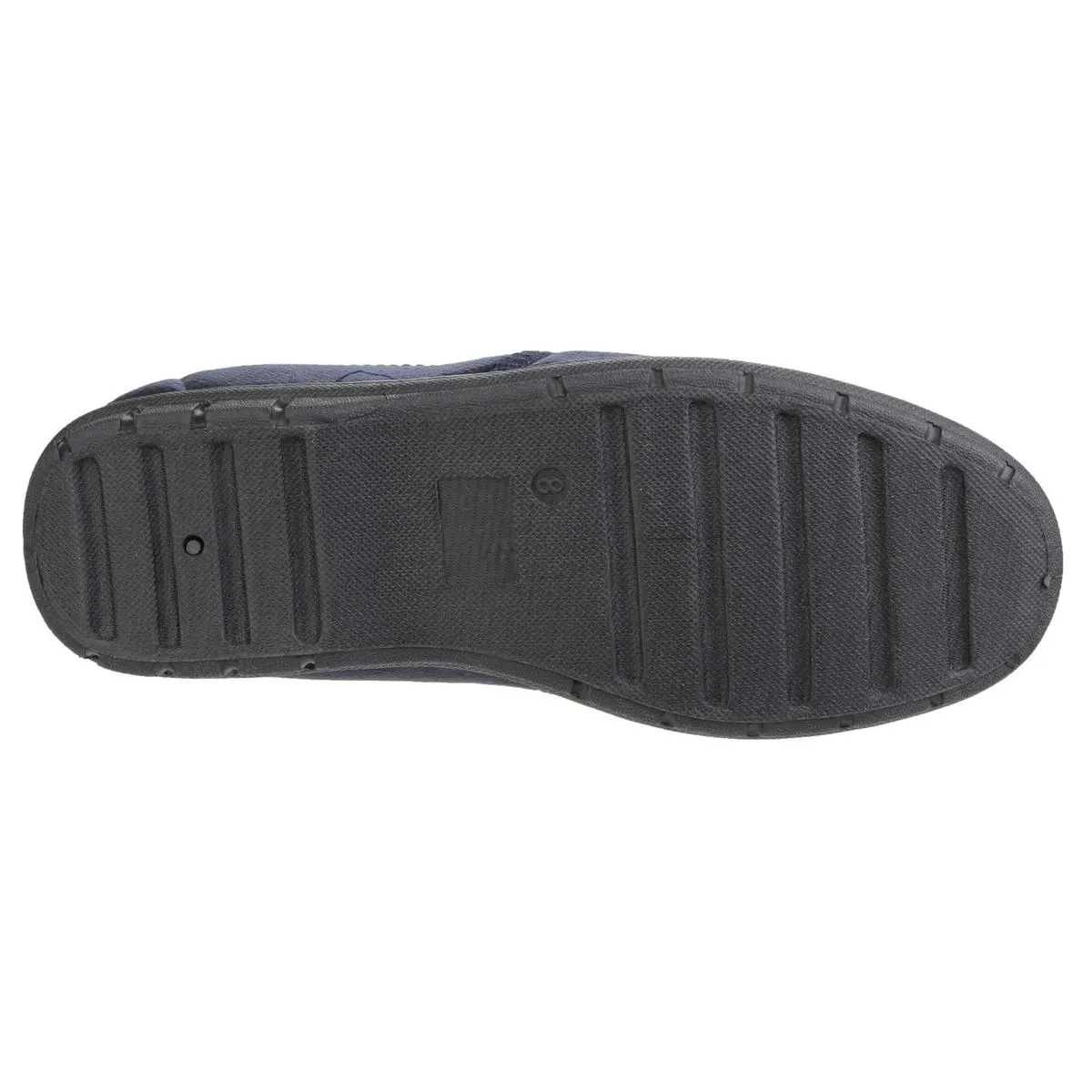 Fleet & Foster John Twin Gusset Memory Foam Slipper Navy