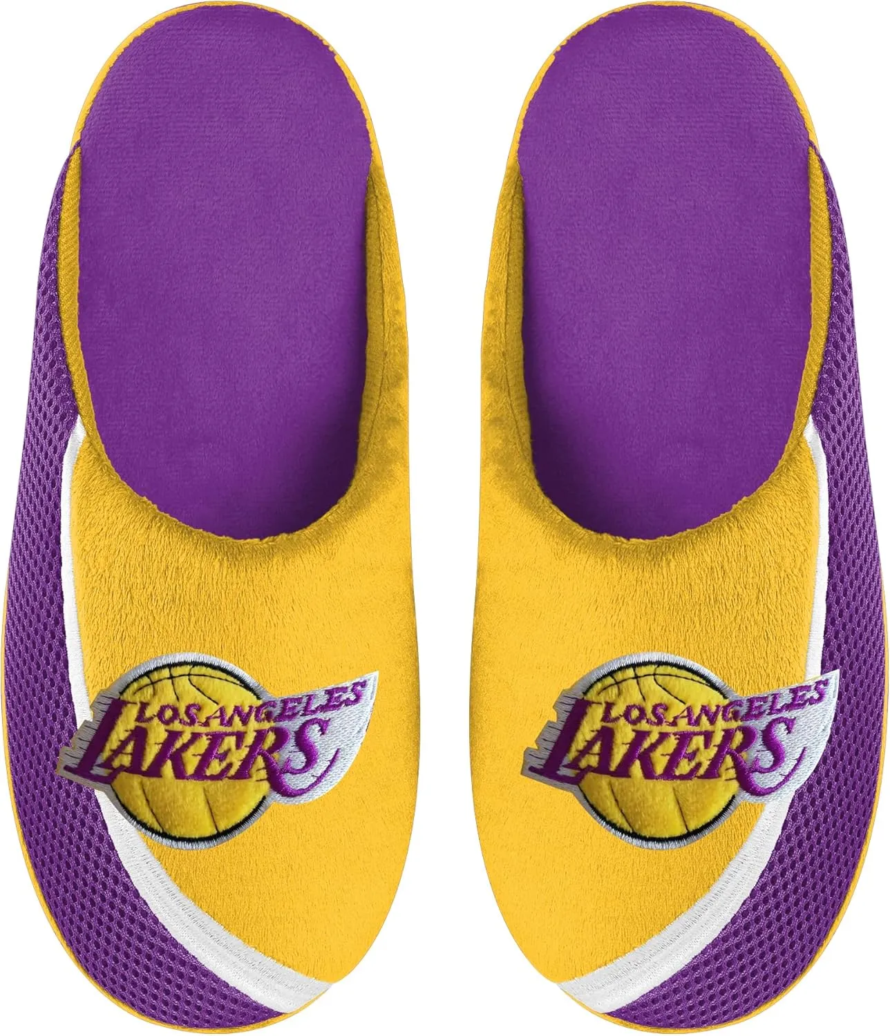 FOCO Men's NBA 2022 Big Logo Color Edge Slipper