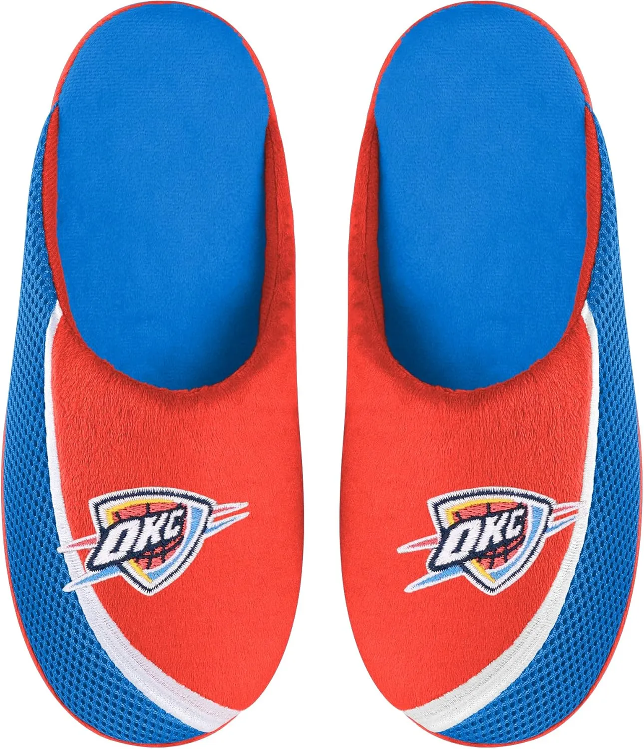 FOCO Men's NBA 2022 Big Logo Color Edge Slipper