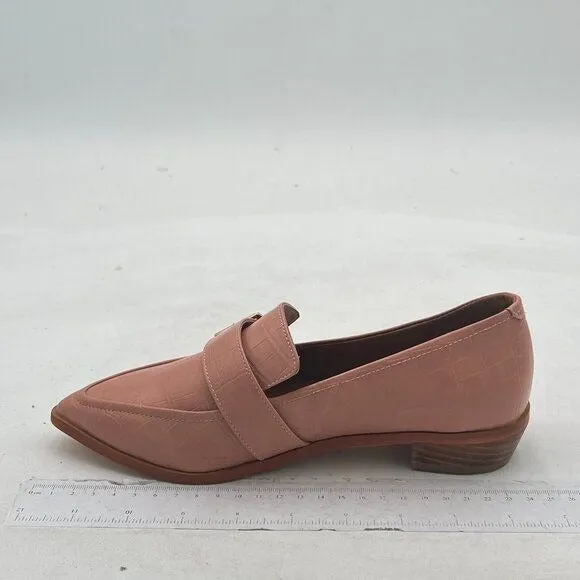 FOWT Nude Pointed Toe Buckle Closed Toe Pump Low Heel Loafer Comfy Dress Shoes