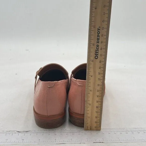 FOWT Nude Pointed Toe Buckle Closed Toe Pump Low Heel Loafer Comfy Dress Shoes
