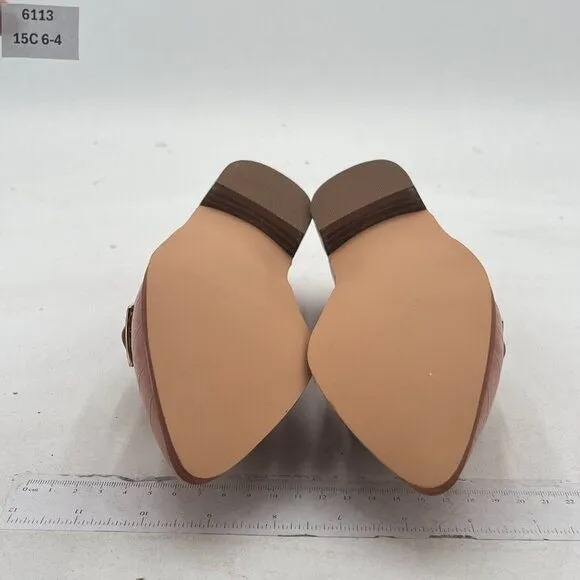 FOWT Nude Pointed Toe Buckle Closed Toe Pump Low Heel Loafer Comfy Dress Shoes