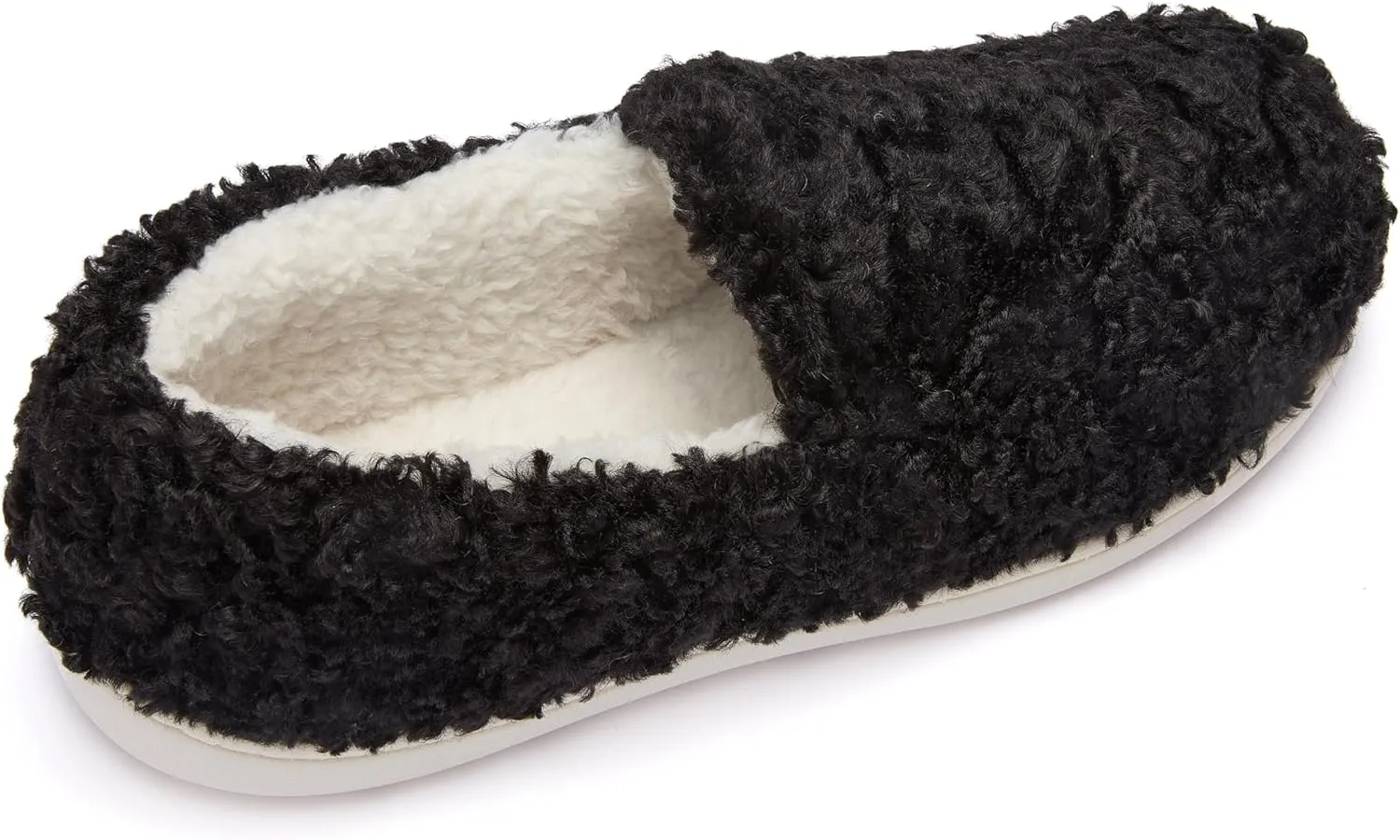 Fruit of the Loom Women's Berber Loafer - Comfy, Memory Foam, Indoor/Outdoor