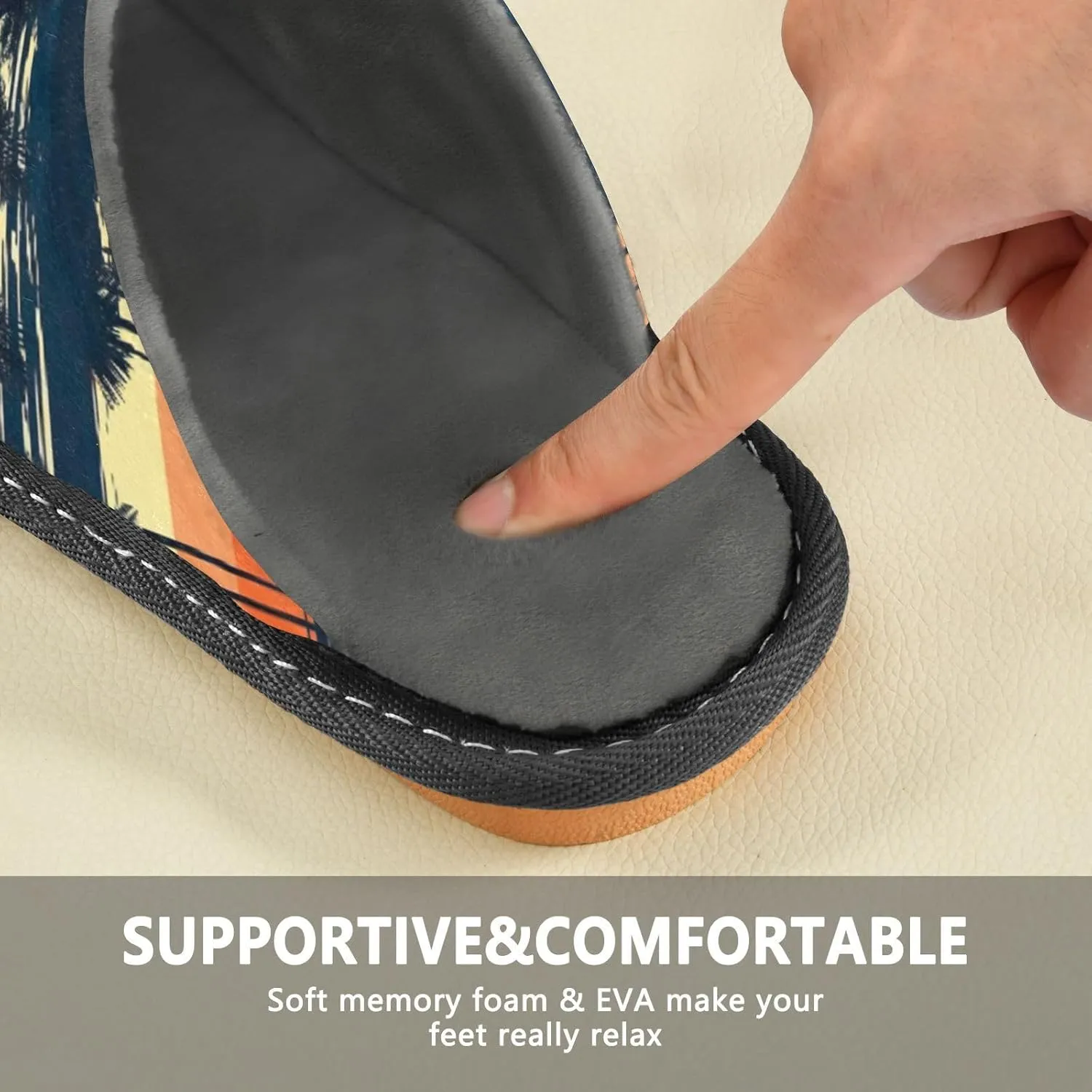 Fuzzy Slippers for Women Men Cozy Memory Foam Scuff Slippers Warm House Shoes Indoor/Outdoor