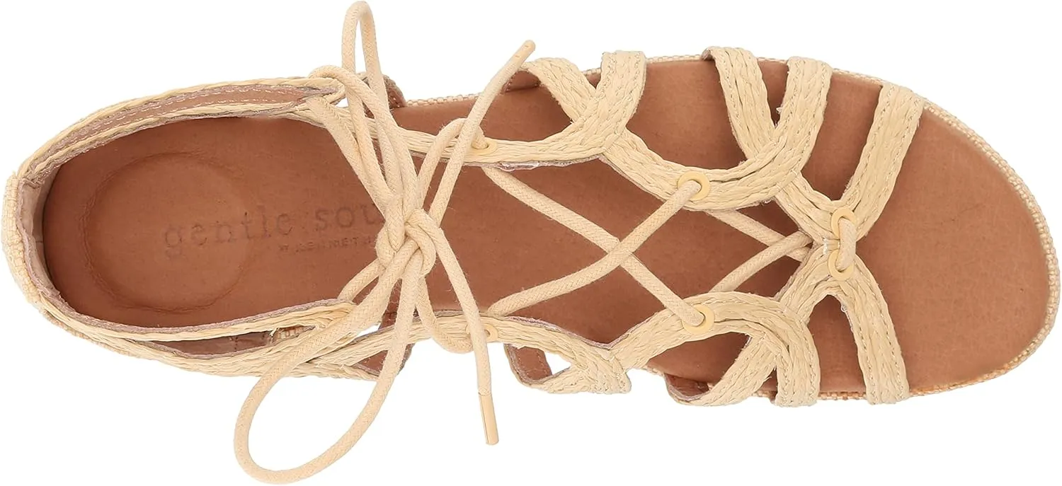 Gentle Souls Women's Break My Heart 3 Gladiator Sandal, Gold