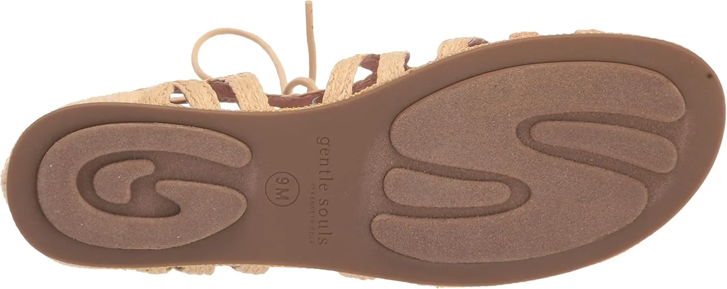Gentle Souls Women's Break My Heart 3 Gladiator Sandal, Gold