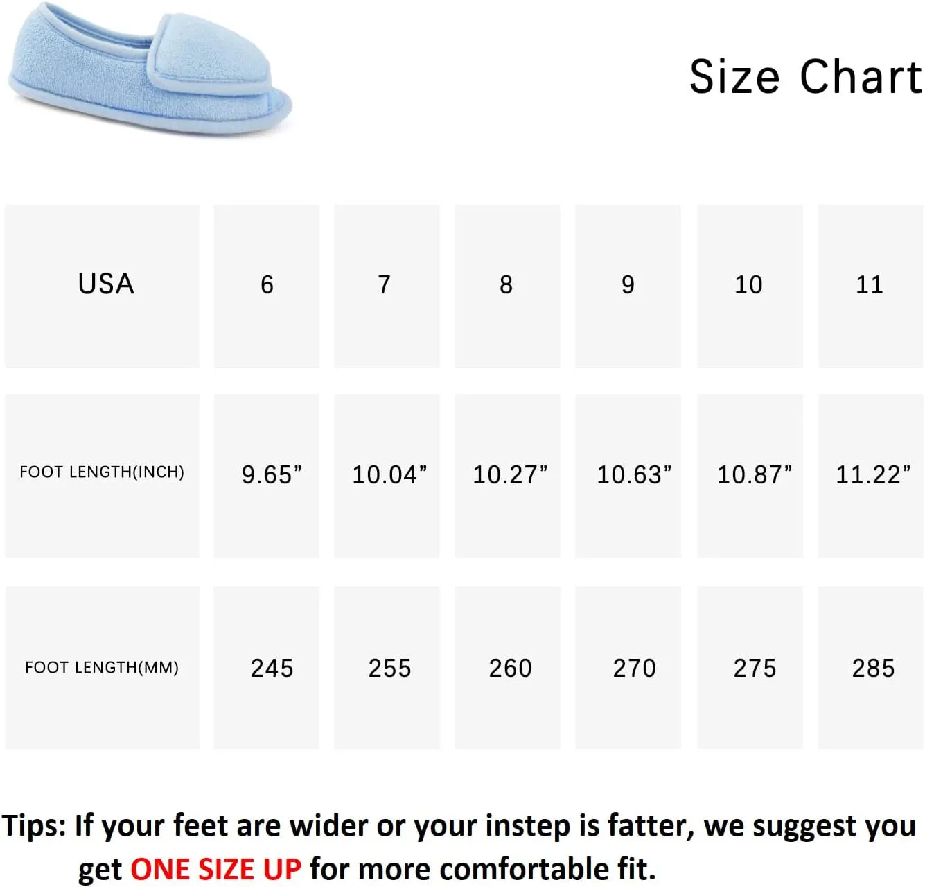 Git-up Women Diabetic Slippers/W Arthritis Edema Adjustable Closure Memory Foam House Shoes Open Toe Extra Wide