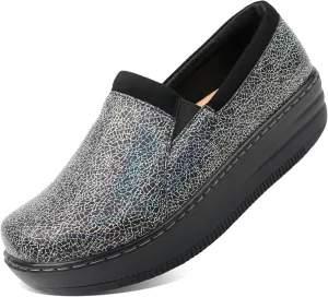 Glolily Women's Comfort Clogs- Professional Lightweight Slip-Resistant Work Shoe with Extra Cushion and Removeable Orthotic Arch Support Footbed for Women