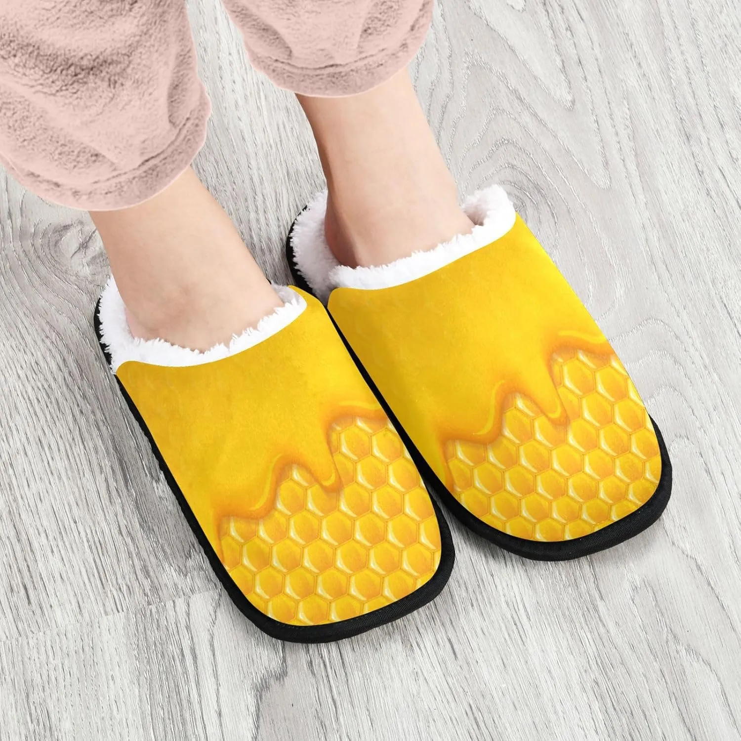 Gredecor Christmas Winter Spa Slippers Monster Truck Cars with Christmas Tree House Home Slipper Shoes for Men Women Memory Foam Non Slip,5-8
