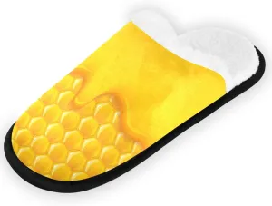 Gredecor Christmas Winter Spa Slippers Monster Truck Cars with Christmas Tree House Home Slipper Shoes for Men Women Memory Foam Non Slip,5-8