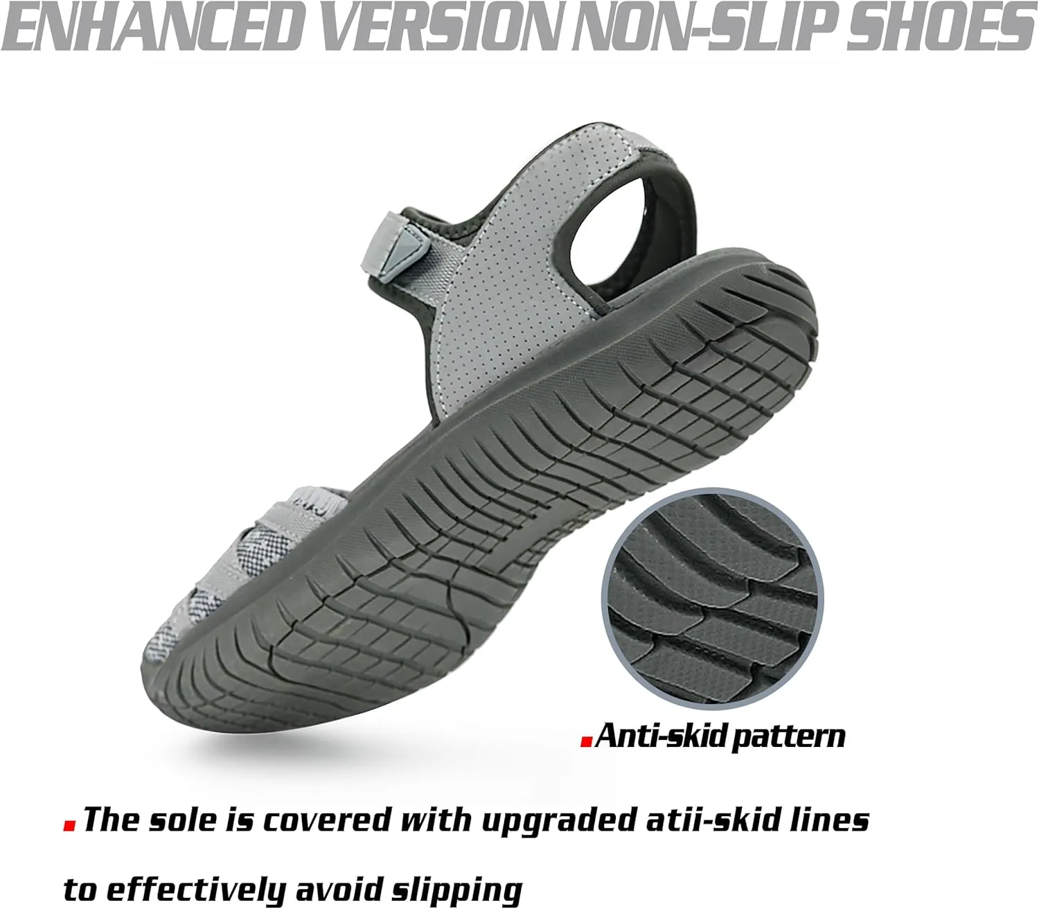 GRITION Hiking Sandals Women Closed Toe, Waterproof Lightweight Adjustable Hiking Athletic Sandals, Breathable For Beach Summer Adventure Comfortable Outdoor Sport