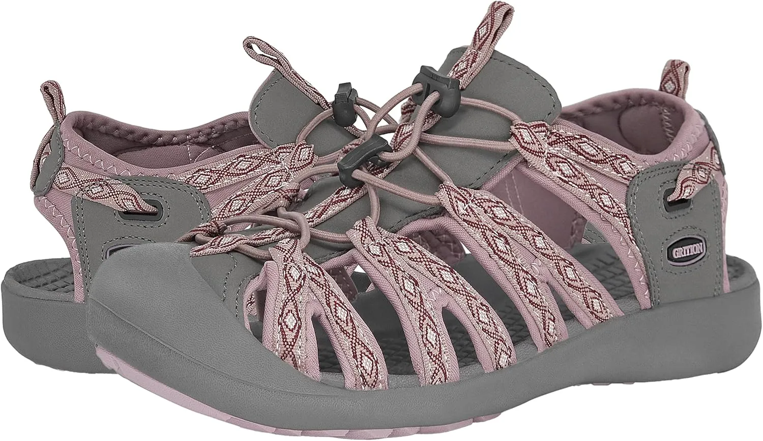 GRITION Hiking Sandals Women Closed Toe, Waterproof Lightweight Adjustable Hiking Athletic Sandals, Breathable For Beach Summer Adventure Comfortable Outdoor Sport