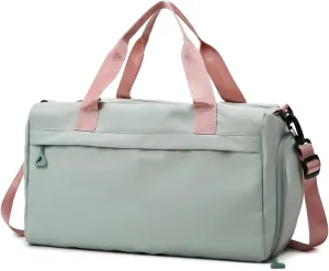 Gym Bag for Women,Duffle Bag for Travel,40L Carry On Weekender Bags with Shoe Compartment,Sports Bags for Yoga & Dance with Wet Pocket
