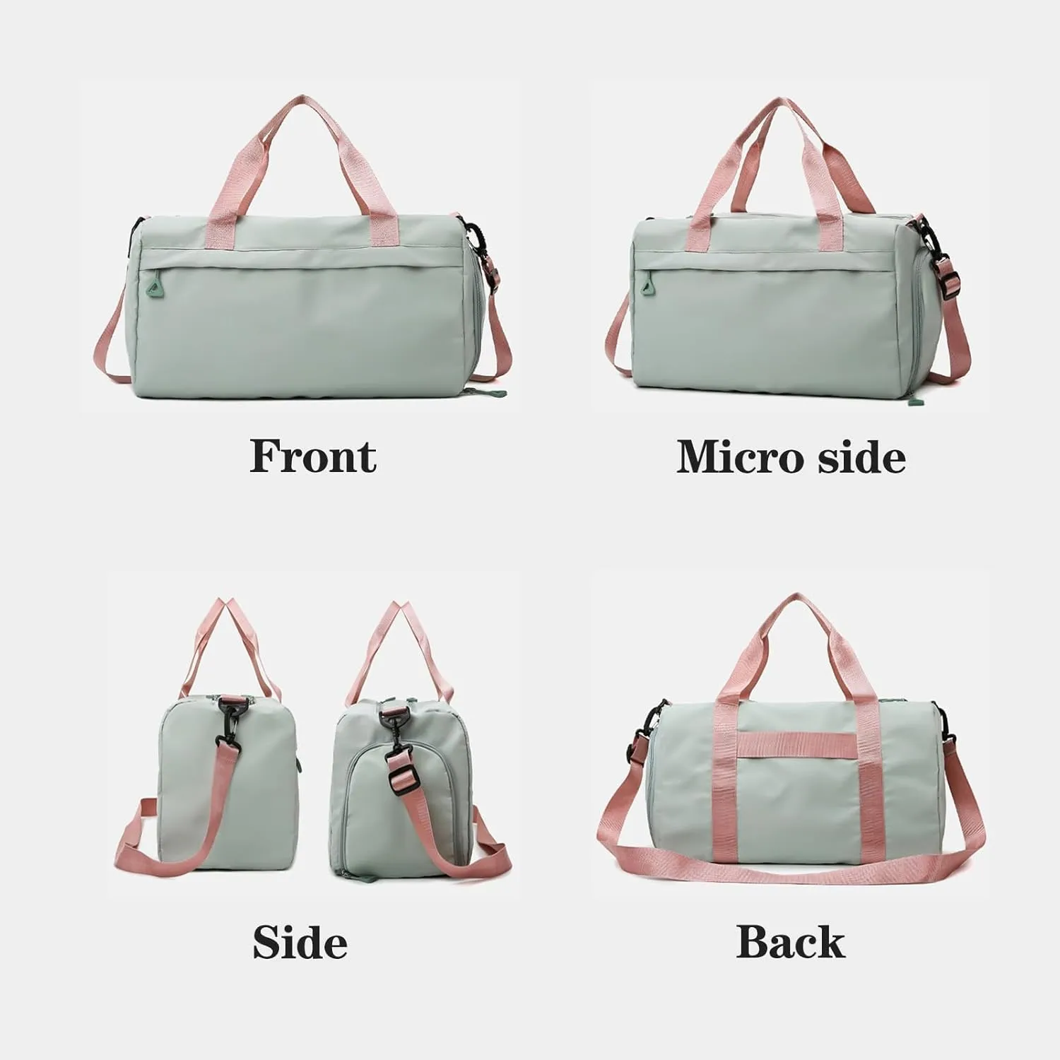 Gym Bag for Women,Duffle Bag for Travel,40L Carry On Weekender Bags with Shoe Compartment,Sports Bags for Yoga & Dance with Wet Pocket
