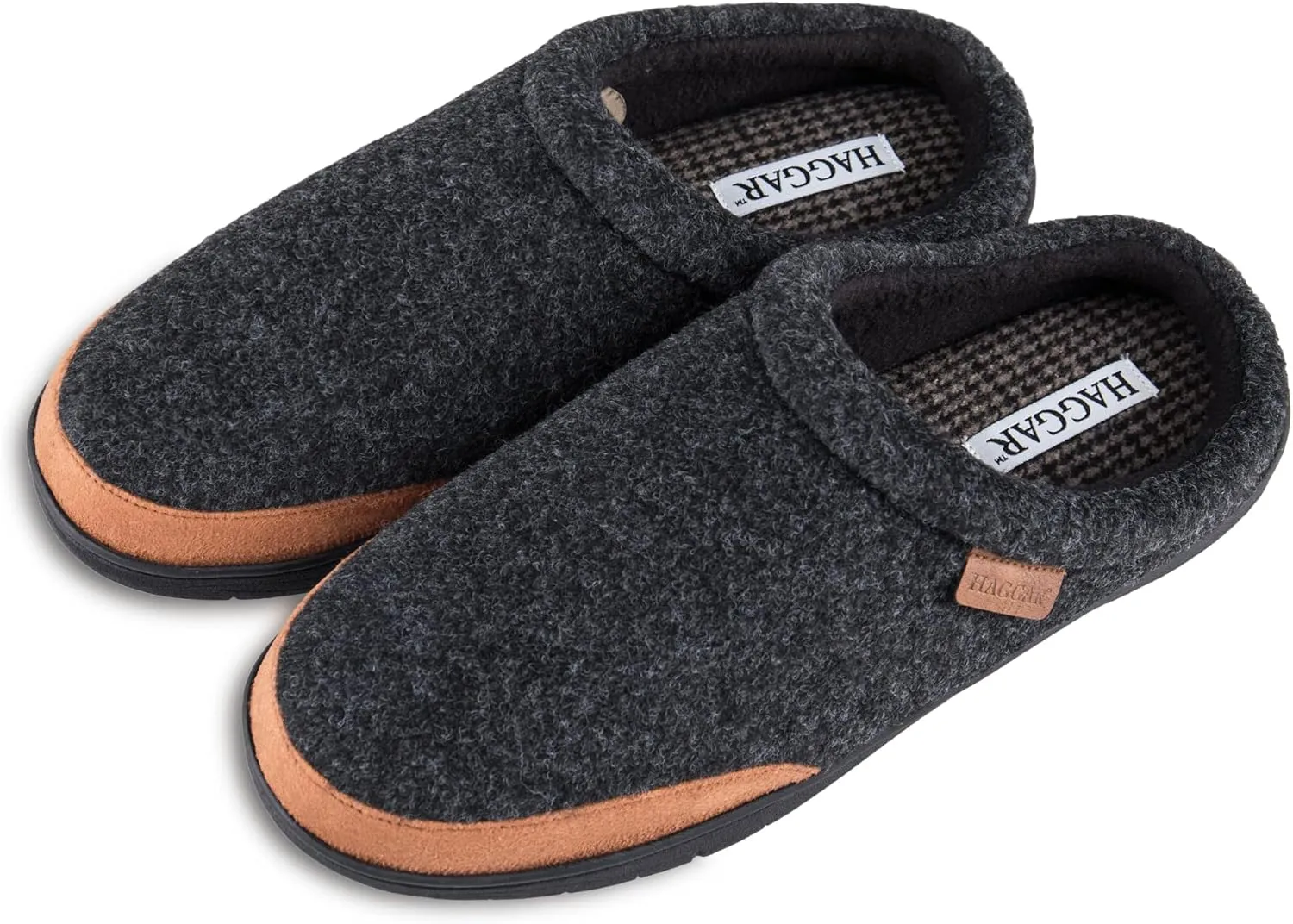 Haggar Men's Clog Slipper House Shoe Indoor/Outdoor with Memory Foam Comfort
