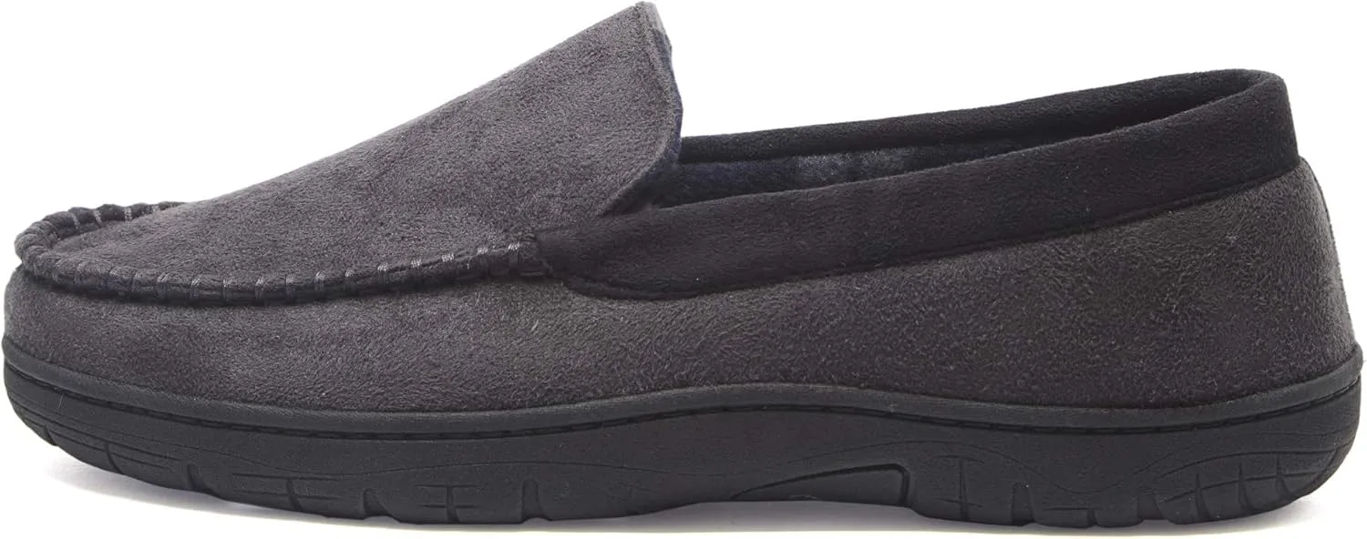 Hanes Men's Textured Moccasin Slipper