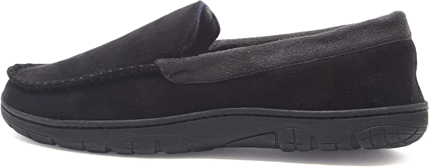 Hanes Men's Textured Moccasin Slipper