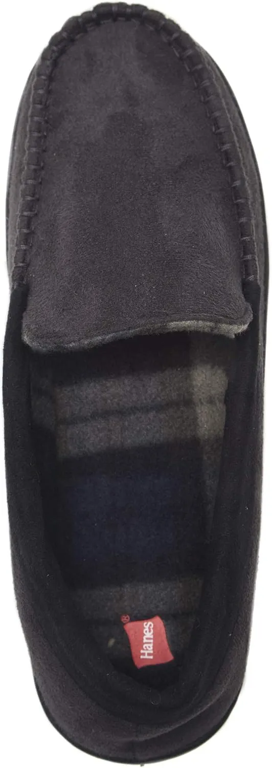 Hanes Men's Textured Moccasin Slipper
