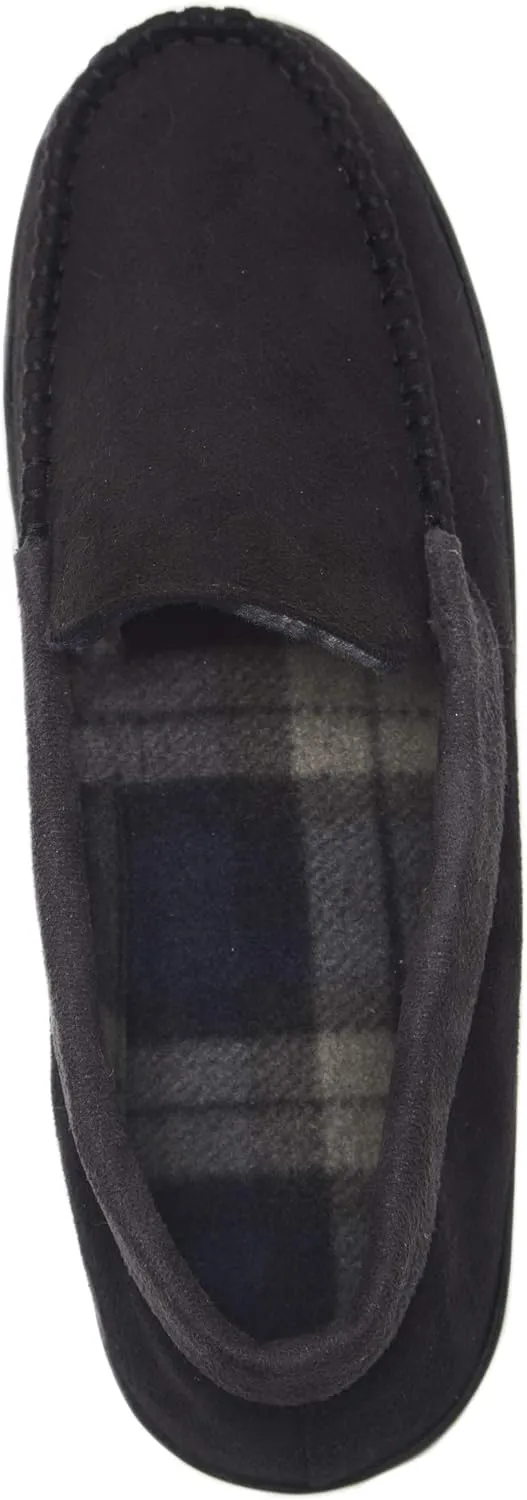 Hanes Men's Textured Moccasin Slipper