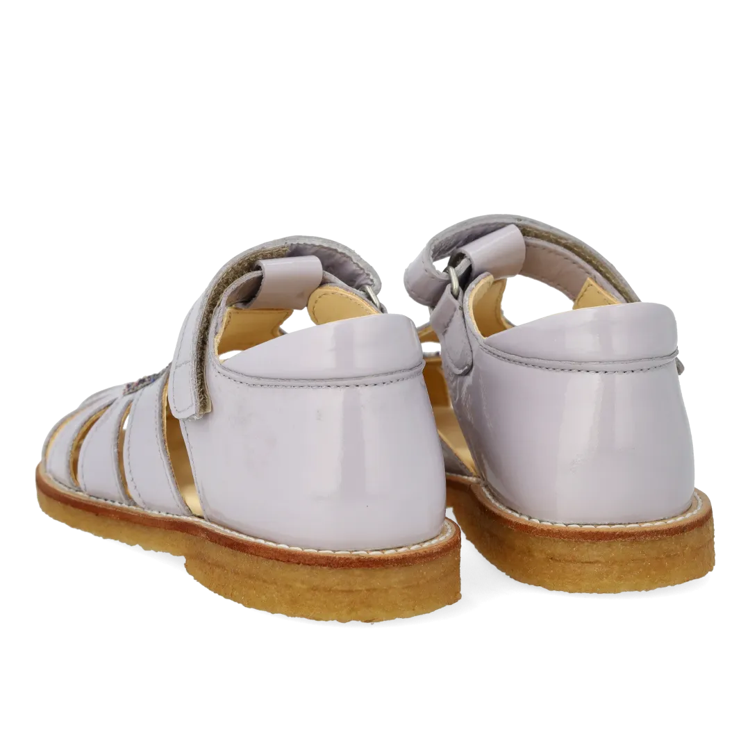 Heart sandal with sparkling glitter heart