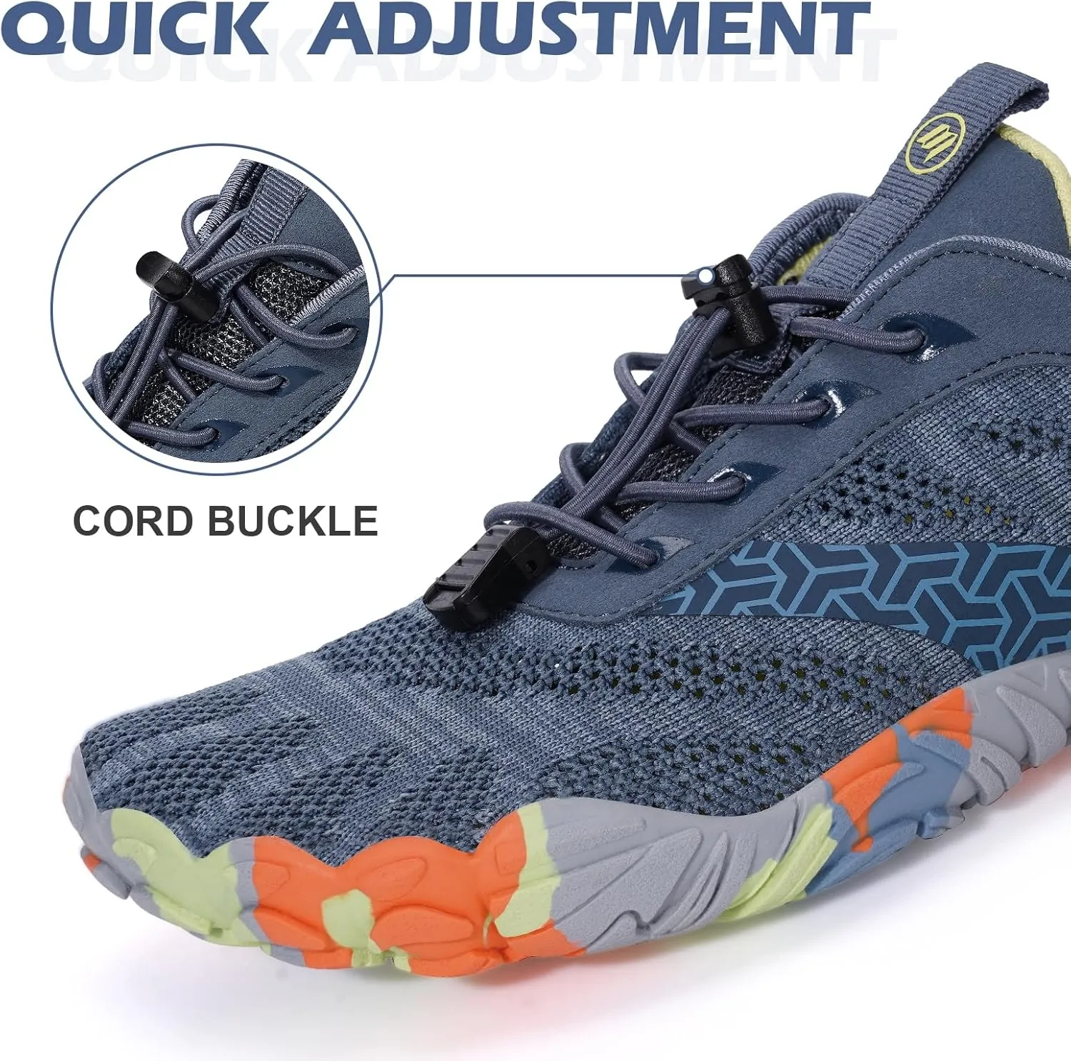 Hike Barefoot Shoes Women Men with Wide Toe Box Footwear Healthy Non-Slip Hike Beach Pool Aqua Swim Surf Hiking Running Athletic Water Shoe