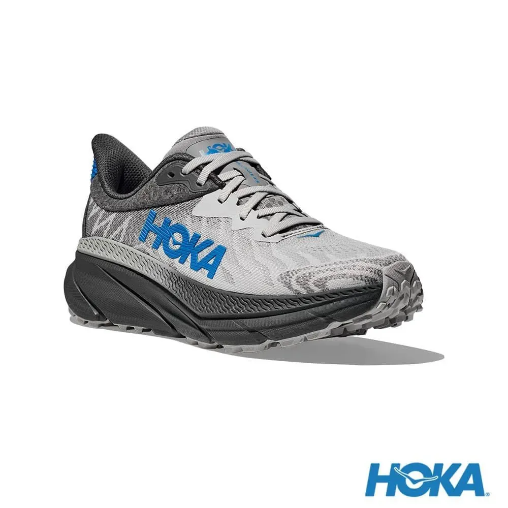 HOKA 男 Challenger 7 寬楦 全地形鞋 灰/藍 1134499OHK