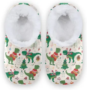 House Slippers Fuzzy Memory Foam Soft Slipper Socks for Woman Men