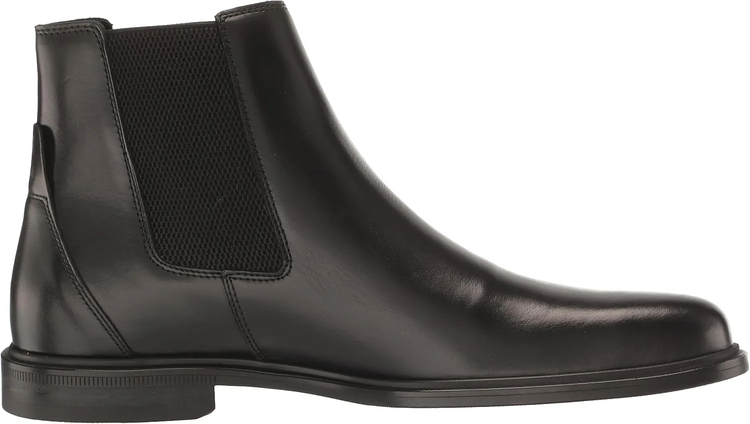 HUGO Men's Kerr Shiny Leather Chelsea Boot Hiking Shoe