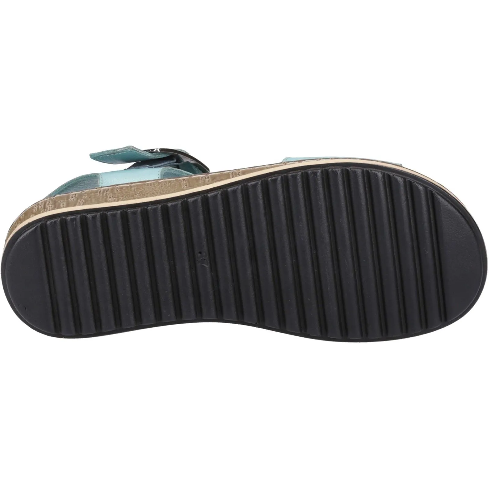 Hush Puppies Ellie Leather Women's Aqua Sandals