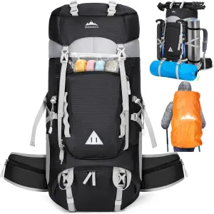IGOLUMON 60L Hiking Backpack Waterproof Camping Backpack with Rain Cover Large Lightweight Backpacking Backpack for Men Women