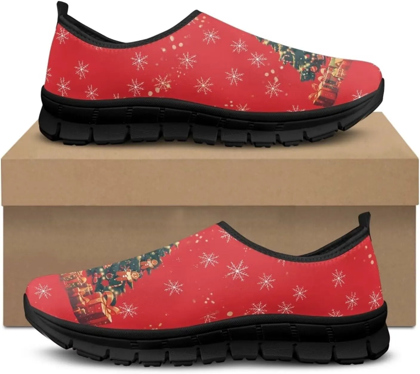 Indoor Outdoor Gym Sneakers Casual House Shoes for Women Classic Soft Breathable and Sweat-Absorbing Walking Loafers for Athletic Size 5.5-11.5 Black Sole