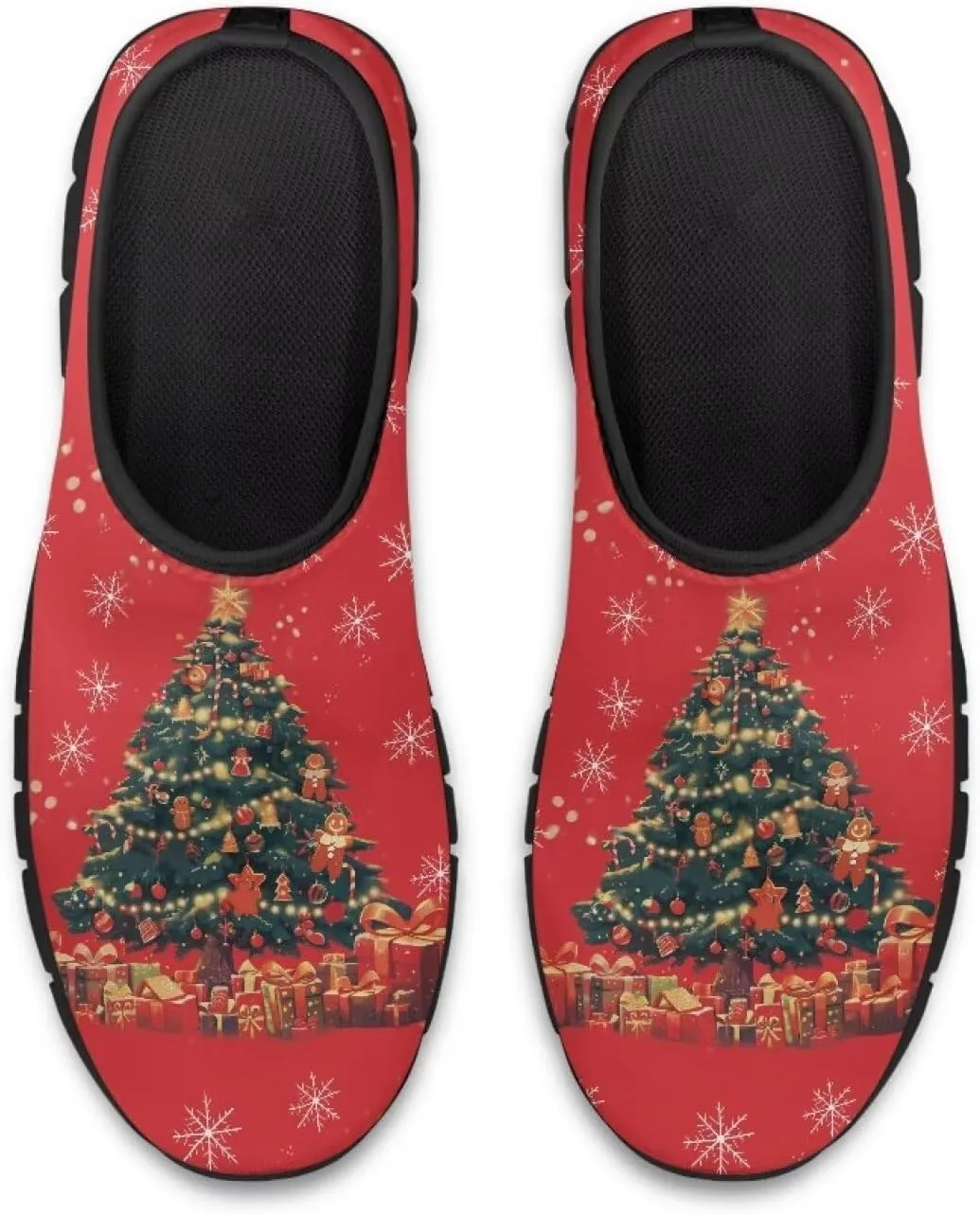 Indoor Outdoor Gym Sneakers Casual House Shoes for Women Classic Soft Breathable and Sweat-Absorbing Walking Loafers for Athletic Size 5.5-11.5 Black Sole