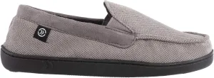 isotoner Men's Diamond Corduroy Moccasin Indoor/Outdoor Slipper with Memory Foam