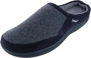 Isotoner Men's Herringbone Logan Hoodback Slipper