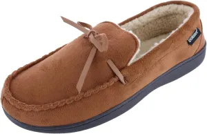 isotoner Men's Microsuede Nigel Moccasin Slipper