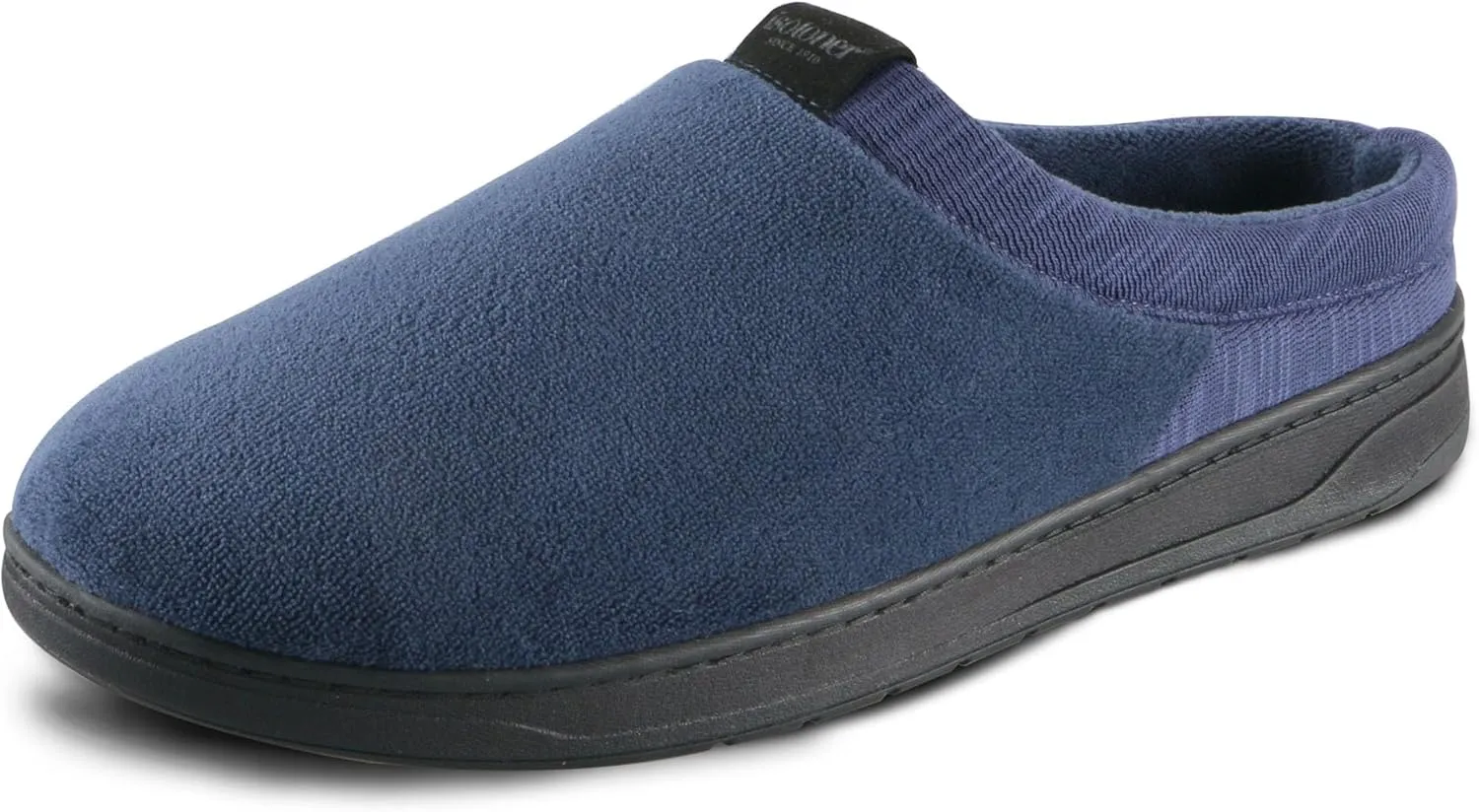 isotoner Men's Microterry Jake Clog Slipper-with Gel Infused Memory Foam