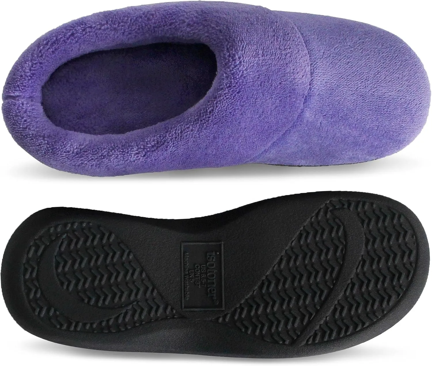Isotoner Women's Classic Hoodback with Memory Foam Slipper