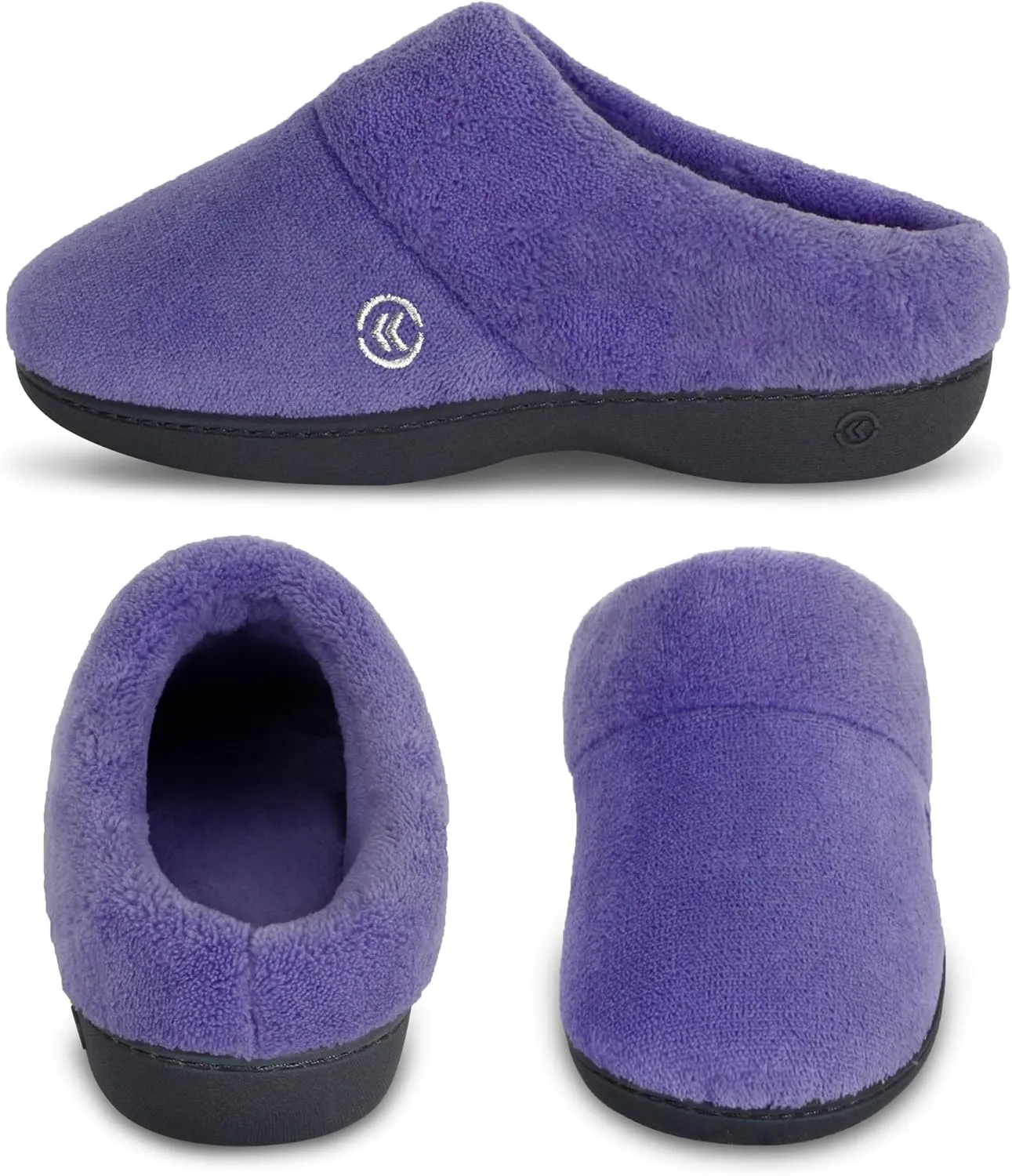Isotoner Women's Classic Hoodback with Memory Foam Slipper