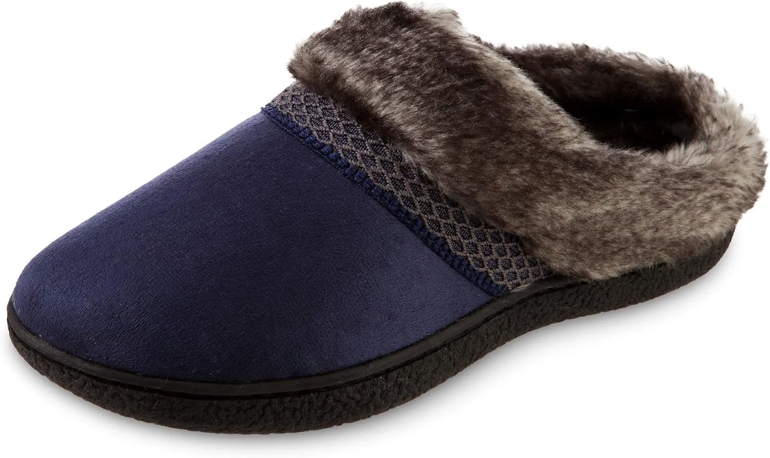 isotoner Women's Microsuede Mallory Hoodback Slipper, with Memory Foam and Indoor/Outdoor Sole